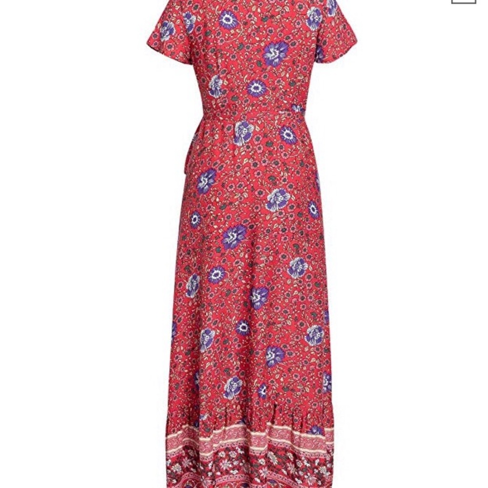 *Last One* Sexy Boho Wrap Maxi Dress - Picture 5 of 6